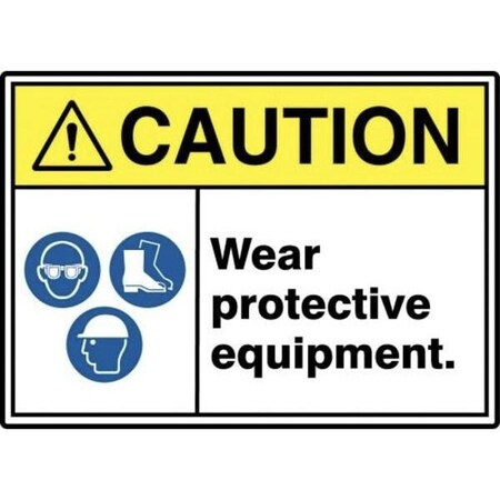 Accuform ANSI ISO CAUTION Safety Sign MRPE644XV MRPE644XV